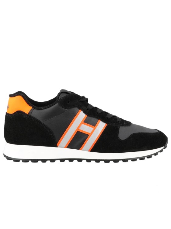 Hogan Black Suede And Technical Fabric Sneakers