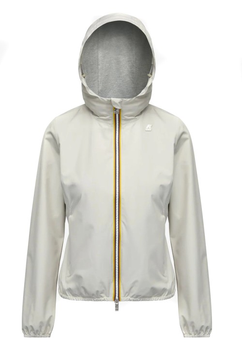 K-way Laurette Plus - Reversible Hooded Jacket In Neutrals