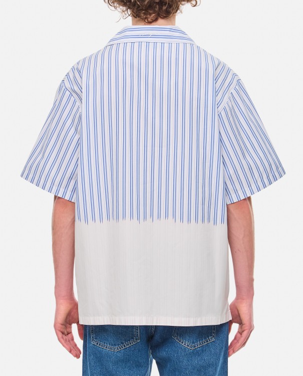 Shop Msgm Bowling Stripes Shirt In Multicolor