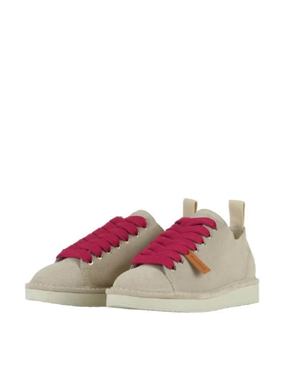 Shop Pànchic Fog-coloured Suede Upper Sneakers In Neutrals