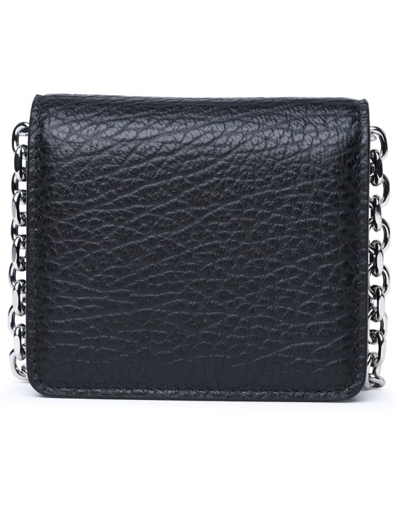 Shop Maison Margiela Four Stitches Black Calf Leather Wallet