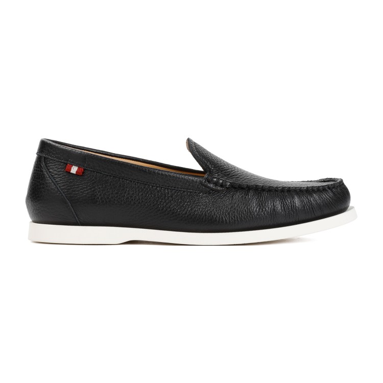 Bally Nadim Leather Loafers In Black