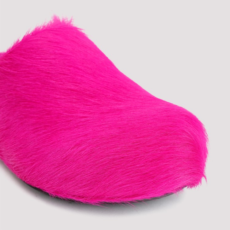Marni Pink Fussbett Sabot Slip-on Loafers In Pink