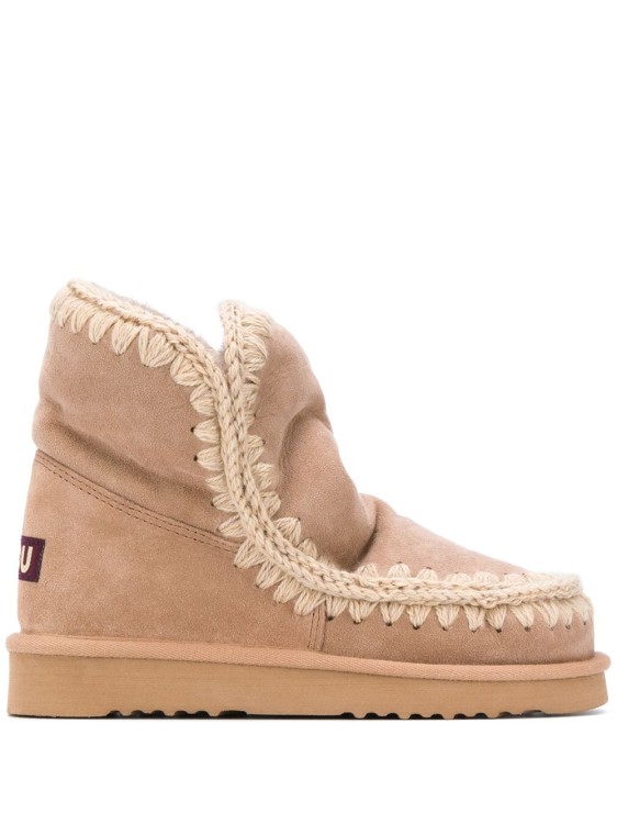 MOU BEIGE ANKLE BOOTS