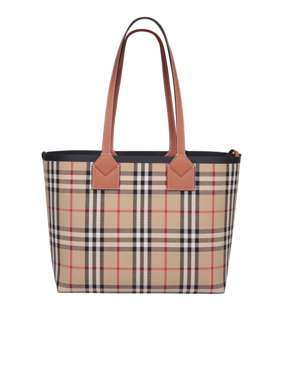 Burberry Cotton-leather Bag In Brown