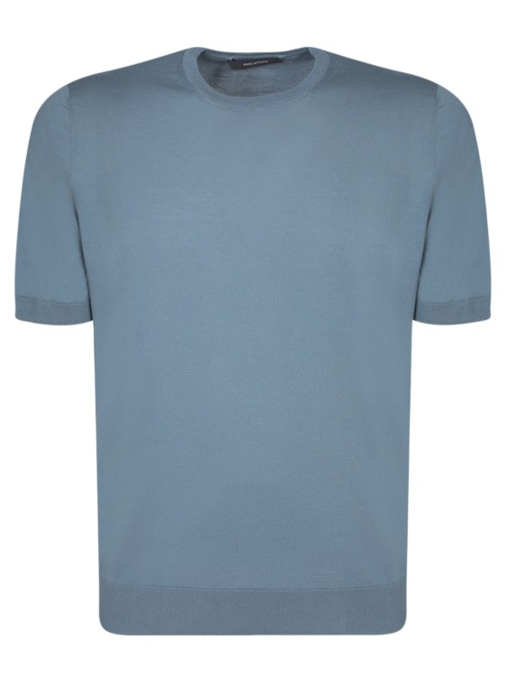 Shop Tagliatore Cotton T-shirt In Blue