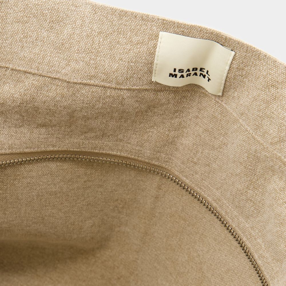 Isabel Marant Yenky Shoulder Bag - Cotton - Beige In Pink