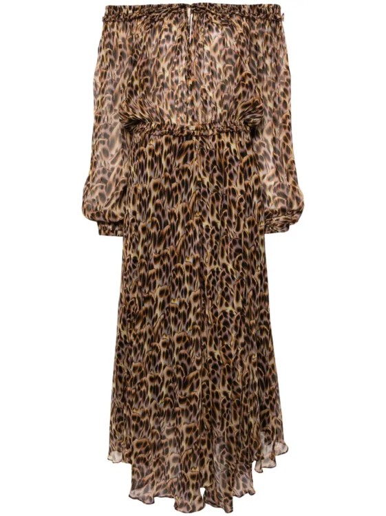 Shop Isabel Marant Étoile Multicolored Volga Maxi Dress In Brown
