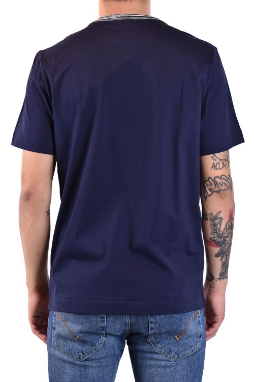 Shop Missoni Blue Cotton T-shirt