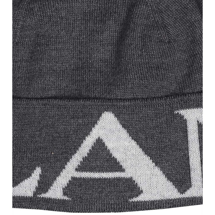 Shop Lanvin Wool Logo Hat In Grey