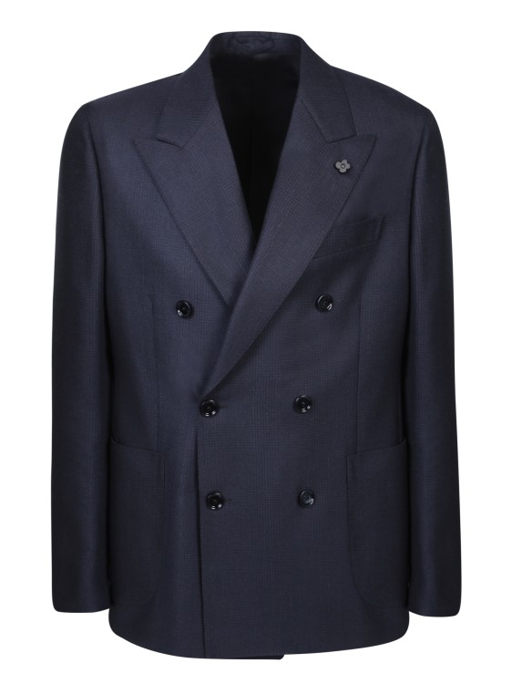 Shop Lardini Blue Wool Suit