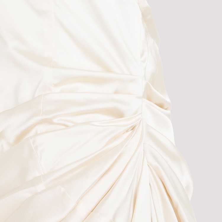 Shop Jacquemus Off White La Robe Saudade Long Dress In Neutrals