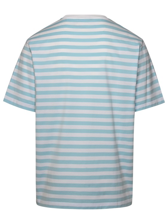 Shop Versace Light Blue Cotton T-shirt