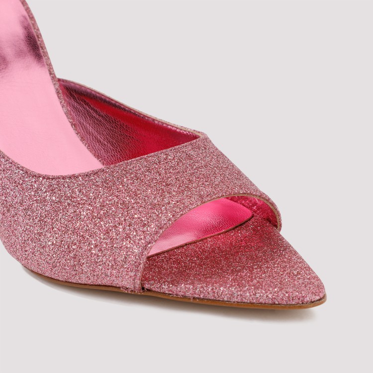 Gia Borghini X Pernille Teisbaek Perni 100mm Mules In Pink