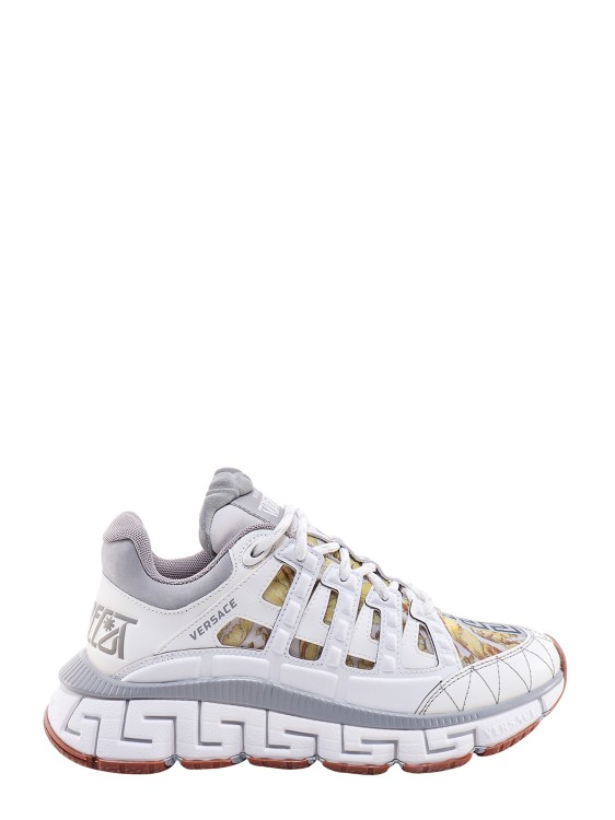 VERSACE NYLON AND LEATHER SNEAKERS WITH BAROQUE MOTIF,dbb3a77a-e26a-d6af-852b-d5f0cd6b9725