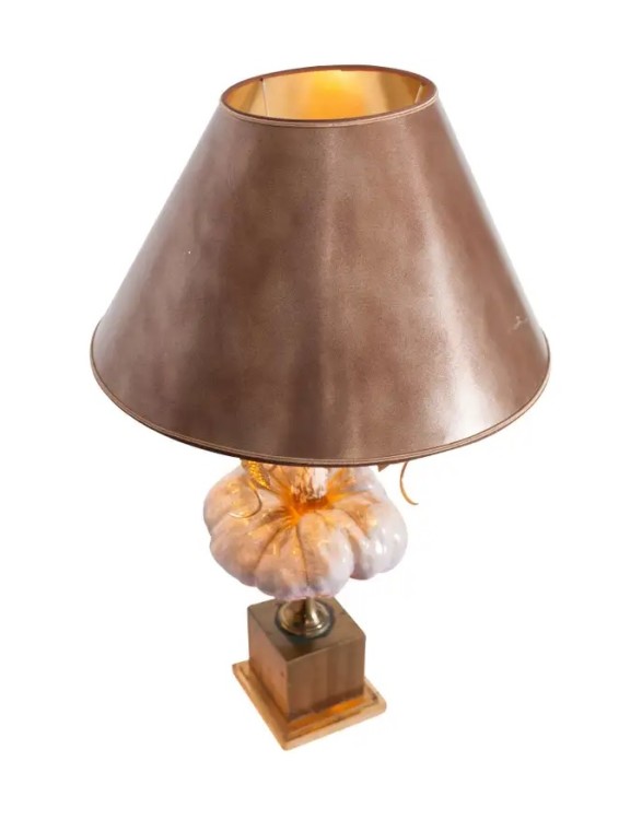 Shop Unknown Hollywood Regency Table Lamp In Porcelain And Brass In Not Applicable