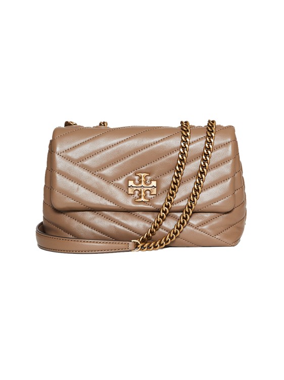 Tory Burch KIRA CHEVRON SMALL CONVERTIBLE SHOULDER BAG - Neutrals for Women