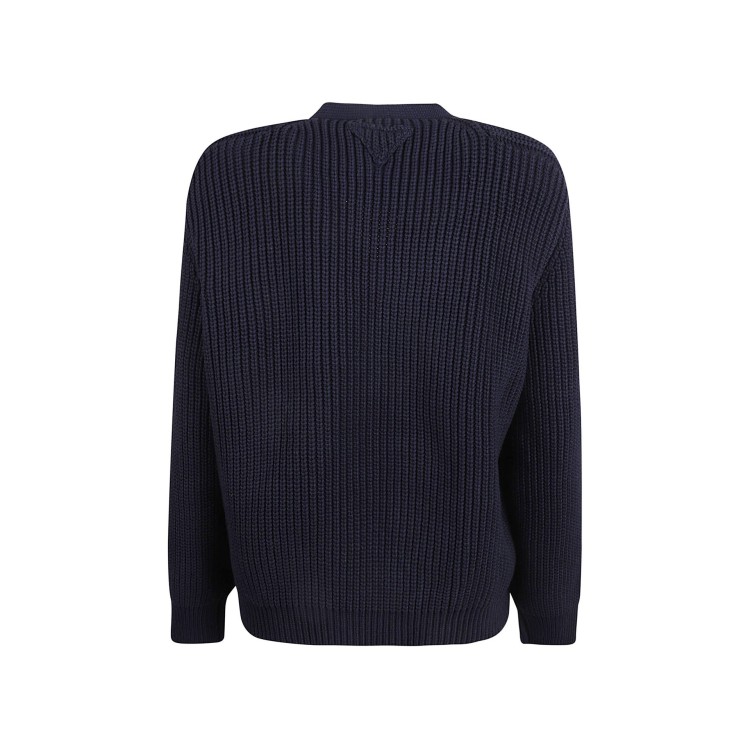 Shop Prada Cotton Cardigan In Black