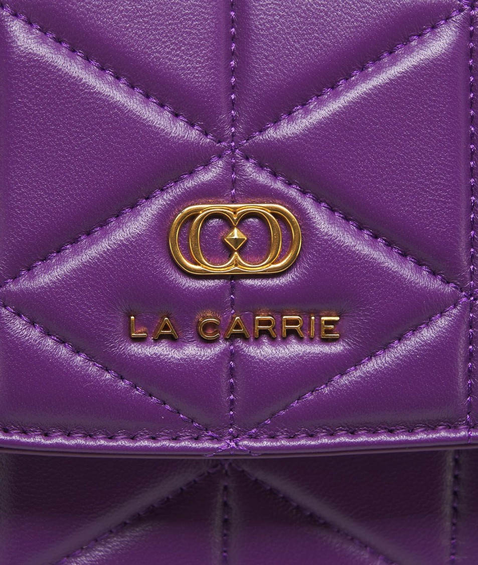 Shop La Carrie Purple Handbag "lea"