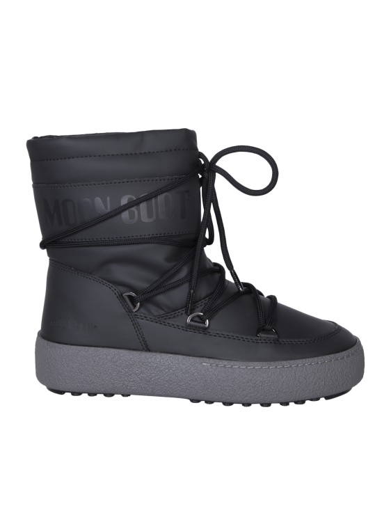 Moonboot Side Logo Ankle Boot In Grey