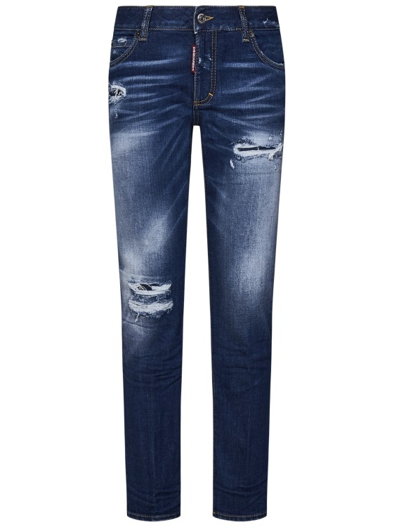 Shop Dsquared2 Jennifer Skinny Fit Jeans In Blue