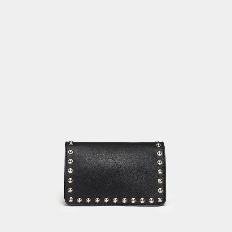 Shop Gianni Chiarini Black Leather Small Shoulder Bag