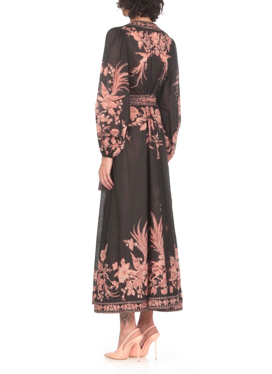 Shop Zimmermann Black Cotton Midi Dress