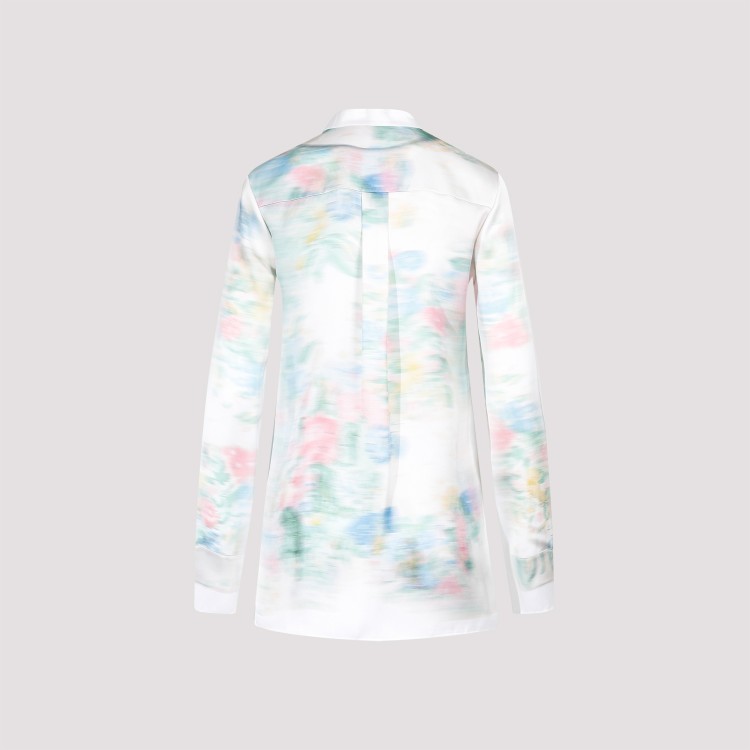 Shop Loewe White Silk Shirt