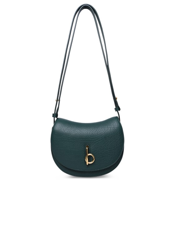 Shop Burberry Rocking Horse' Mini Bag In Green Leather In Black
