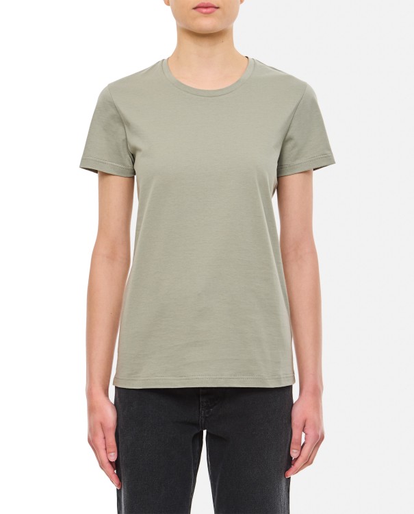Shop Moncler Ss Cotton T-shirt In Grey