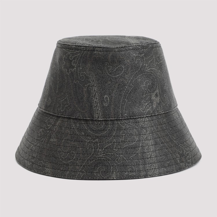 Shop Etro Cotton Hat In Grey