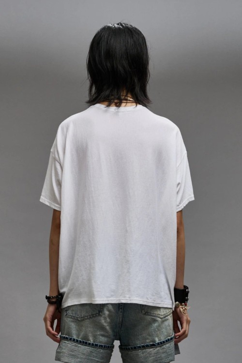 Shop R13 Brooklyn-print Cotton T-shirt In White