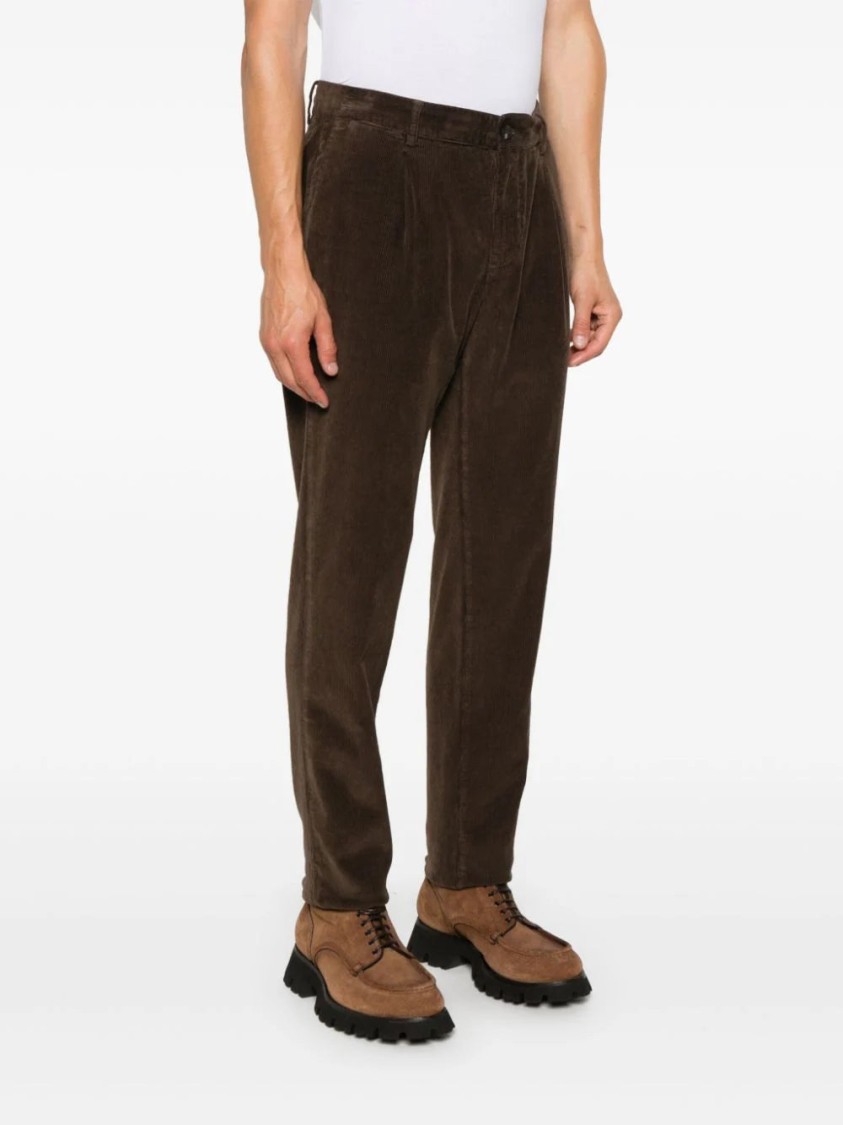Peserico Corduroy Trousers In Black