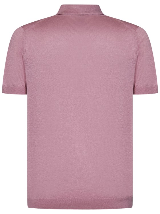 Shop Low Brand Pink Knit Polo
