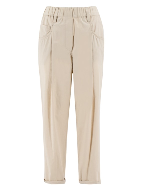 Brunello Cucinelli Trousers In Yellow