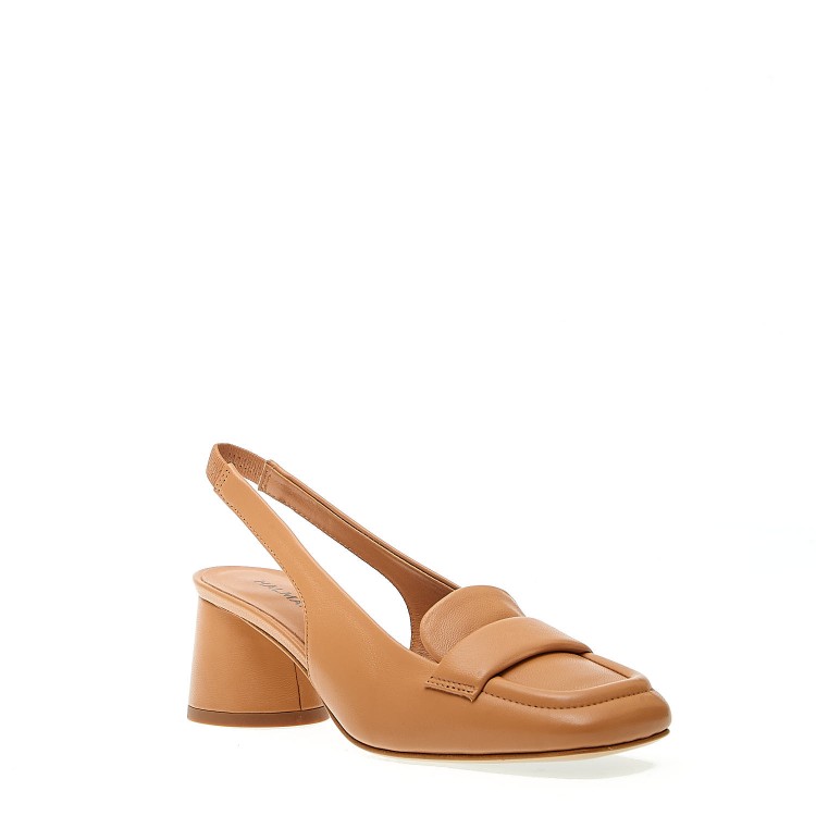 Halmanera Caramel Slingback Heel 50mm In Brown