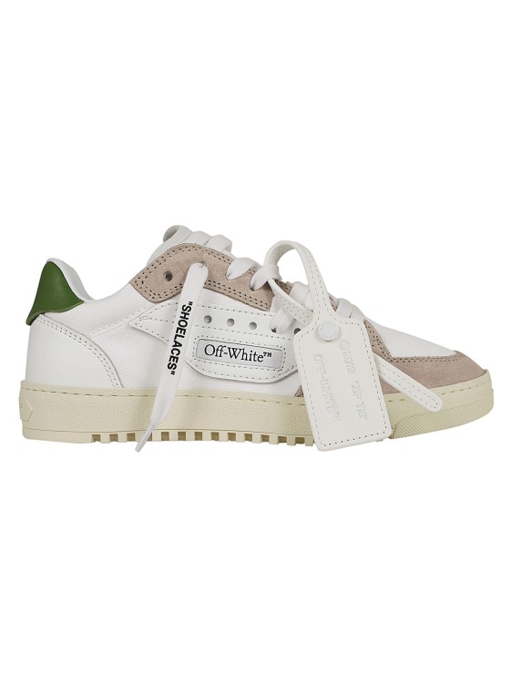 Shop Off-white 5.0 Sneakers In Leather And Fabric In White