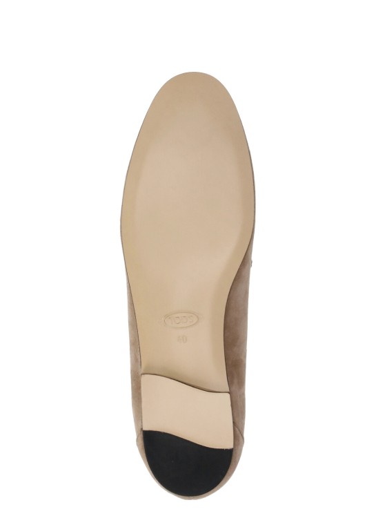 Shop Tod's Leather Loafers In Neutrals