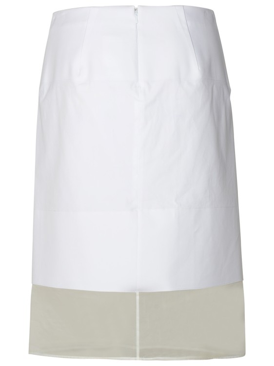 Shop Sportmax Turchia' White Cotton Skirt