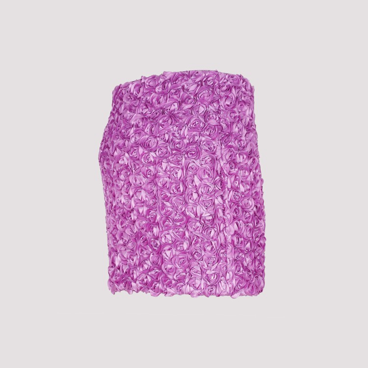 Shop Rotate Birger Christensen Purple Cactus Flower Mini Skirt