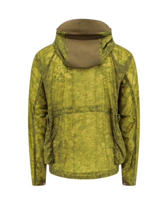 Shop Ten C Nylon Jacket With All-over Print In Green