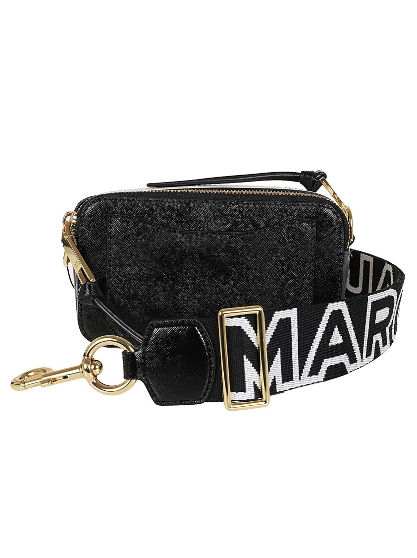 Marc Jacobs Snapshot Bag In Saffiano Leather In Black