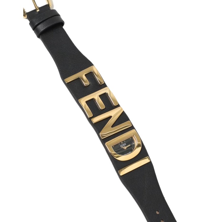 Shop Fendi Graphy Bracelet Watch In Black