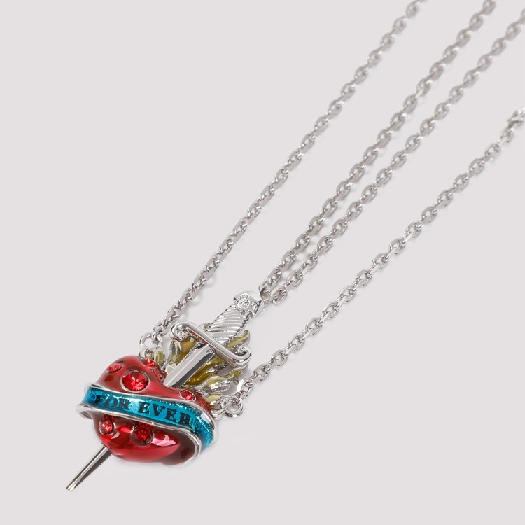 Shop Jean Paul Gaultier Heart And Sword Necklaces In Not Applicable