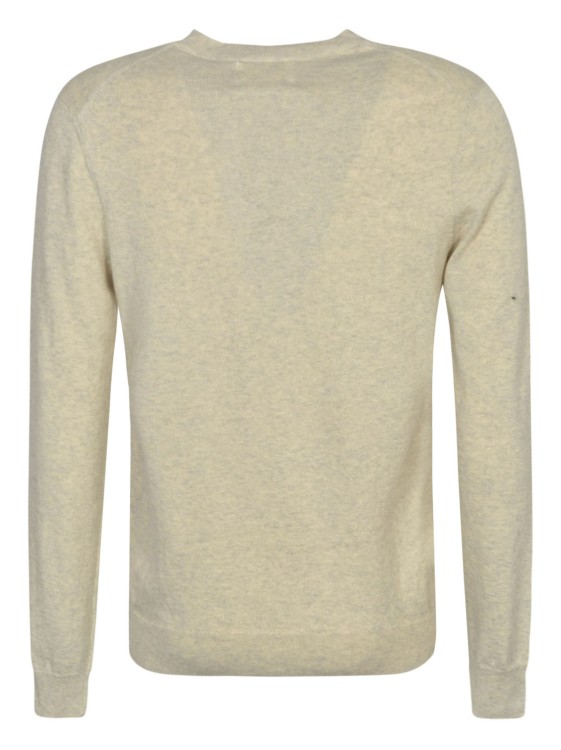 Shop Isabel Marant Intarsia-knit Logo Sweatshirt In Neutrals