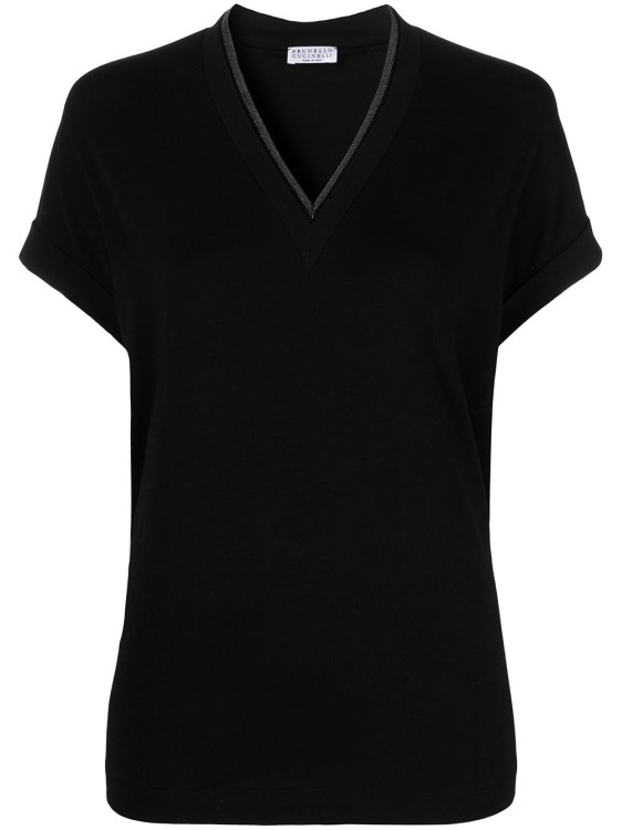 Shop Brunello Cucinelli T-shirts And Polos Black