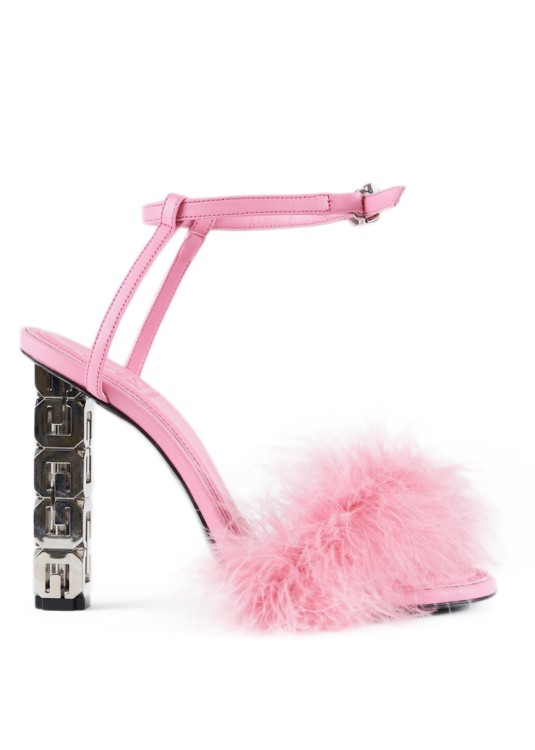 GIVENCHY G CUBE SANDALS BRIGHT PINK,BE306XE1KY