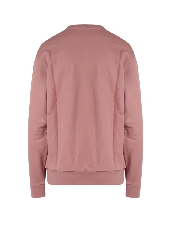 Shop Apc Cotton Sweatshirt With Print In Pink