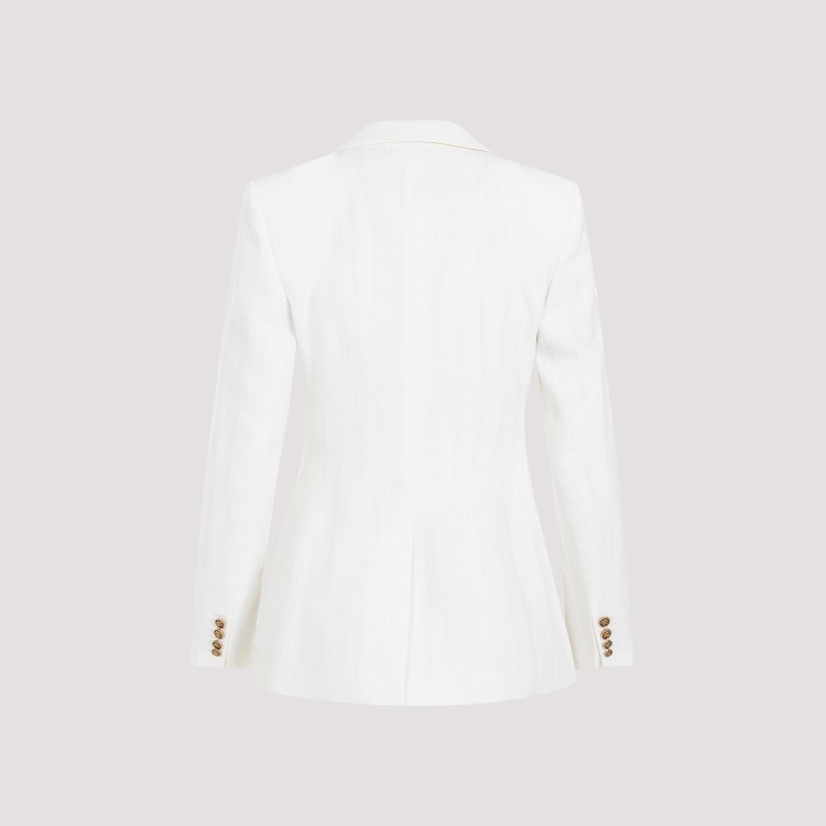 Shop Etro Natural White Viscose Jacket