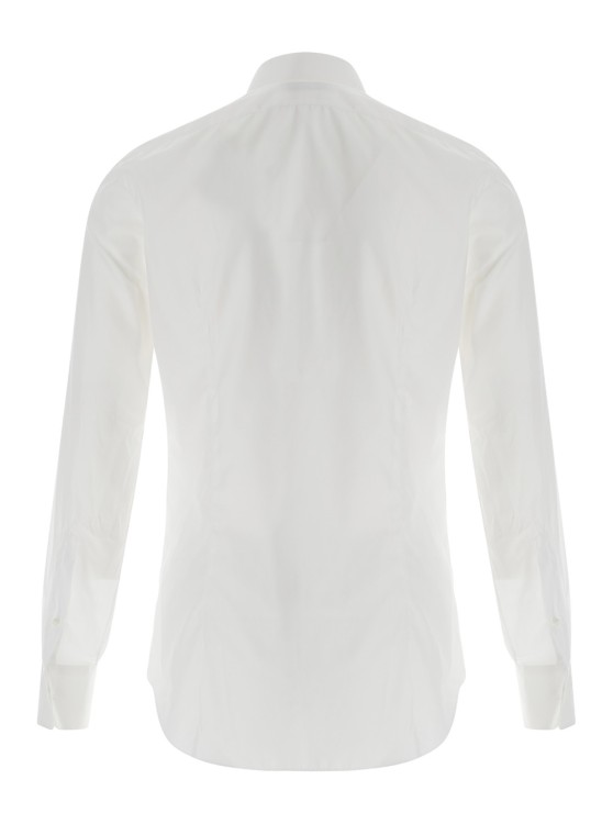 Shop Gaudenzi Slim Fake Blanket Shirt (x Ceremony) In White